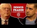 Dennis prager gets pushed by patrick betdavid