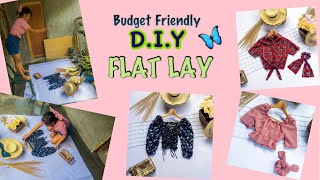 DIY Flat Lay Background for Clothes|Budget Friendly