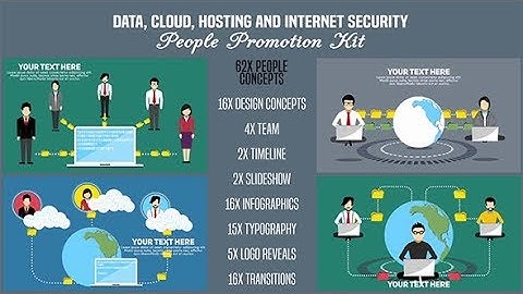 Data, Cloud, Hosting and Internet Security-People Promotion Kit