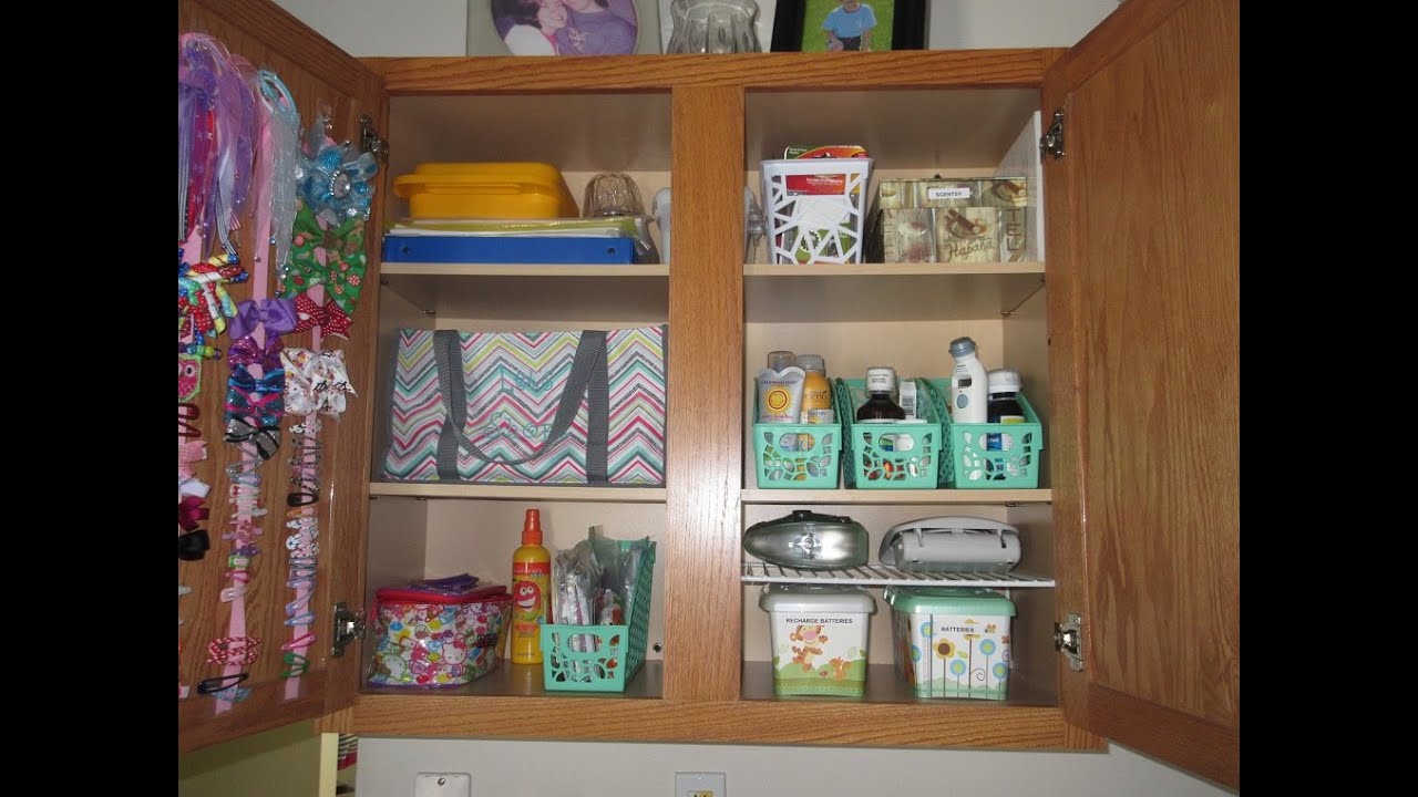 Miscellaneous Kitchen Cabinet Organization - YouTube
