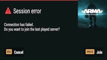 How to Fix Arma Reforger Game - Session Error - Connection has failed