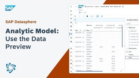 Use the Analytic Model Data Preview: SAP Datasphere