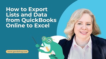 How to Export Lists and Data from QuickBooks Online to Excel