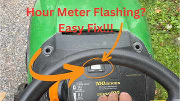 Hour Meter Flashing, Blinking on your John Deere Lawn Tractor 100 Series. How to reset. D130..