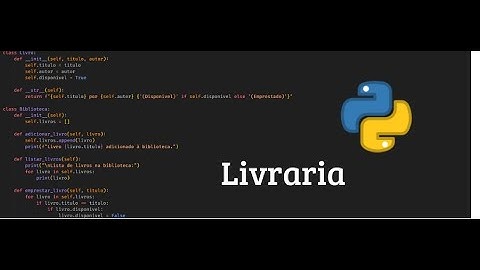 Como Criar um Sistema de Biblioteca em Python | Tutorial Completo