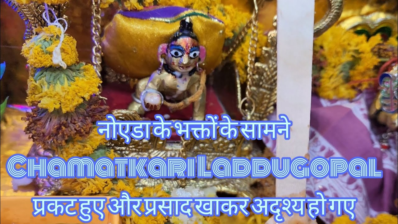 नोएडा के भक्तों के सामने Chamatkari Laddugopal प्रकट हुए और प्रसाद खाकर अदृश्य हो गए | #laddugopalji