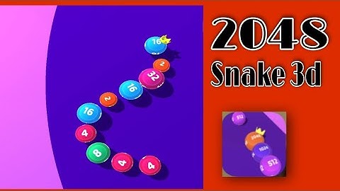 2048 Snake 3d - Gameplay Walkthrough Level 1 & 2! android, iOS