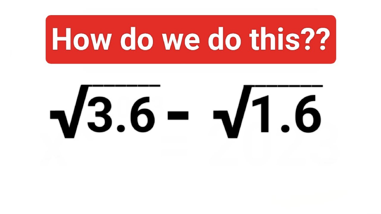 How To Subtract Square Roots Easily fastandeasymaths math how-to-subtract-square-roots-easily-fastandeasymaths-math