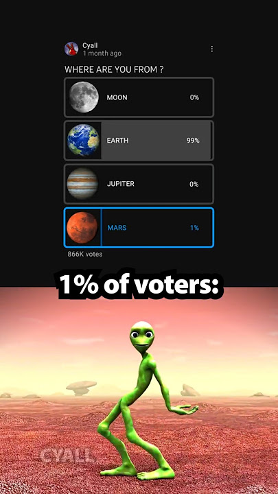 They're aliens 👽