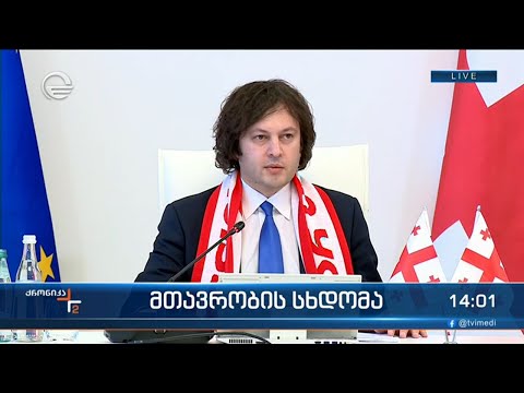 მთავრობის სხდომა  - ირაკლი კობახიძის განცხადება