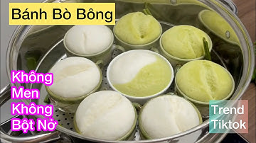 Bất Ngờ Cách Làm Bánh Bò Bông Xốp Cấp Tốc Không Cần Men Không Cần Bột Nở