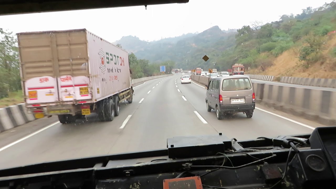 Khandala To Khopoli : Full Journey : Mumbai  Pune Expressway Msrtc Cabin Ride