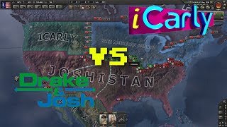 Hearts of Iron 4 | Drake & Josh vs iCarly Mod