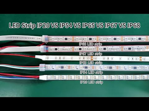 LED Strip IP20 VS IP65 VS IP67 VS IP54 VS IP68