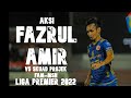 Aksi  fazrul amir  kelantan fc  vs skuad projek fammsn  liga premier 2022