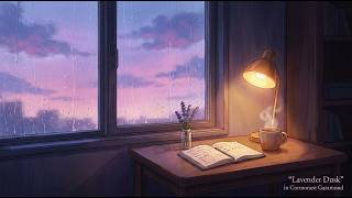 Lavender Blue Hour Study Room 🌧️ Soft Lofi for Deep Focus & Quiet Work [1HR] screenshot 3