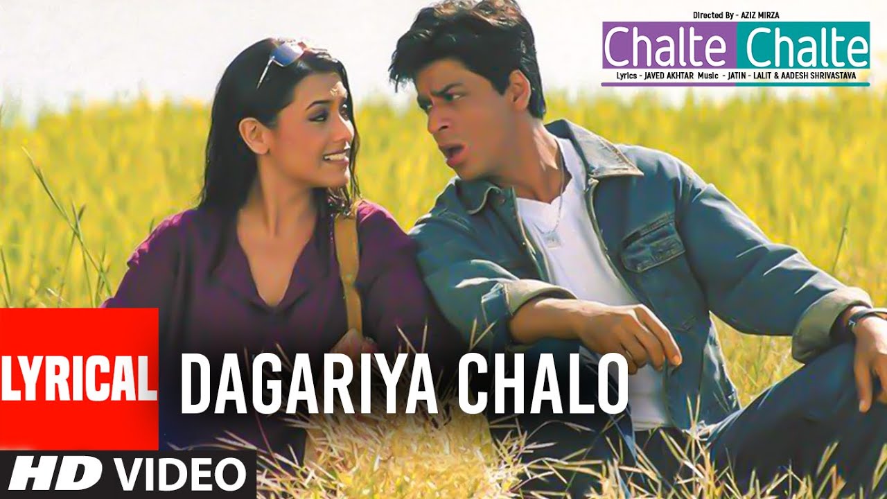Dagaria Chalo Lyrical Video Song  Chalte Chalte  Alka Yagnik Udit Narayan  Shahrukh Khan Rani