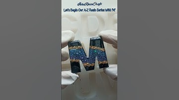 Making M Letter Resin Keychain✨|Diy Resin Art Tutorial♥️#shorts #resin #keychain #diykeychain #diy