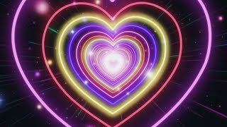 Neon Lights | Heart | Love | Background Video | Сердечки Фон | Футажор