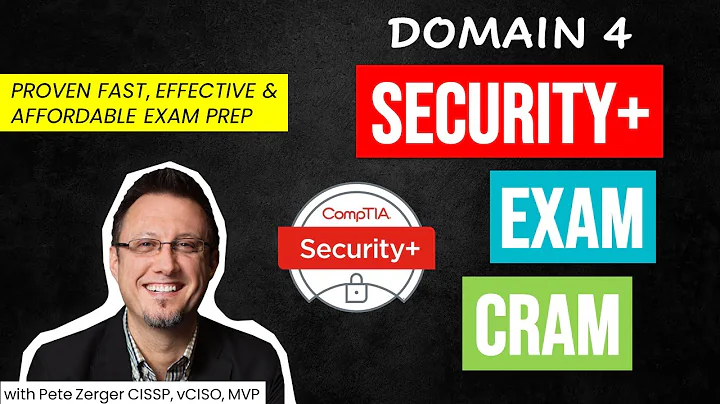Comptia Security+ SY0-601 Exam Cram DOMAIN 4 (SY0-701 link in Description)