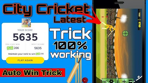MX Player City Cricket game hack trick || #maalik. || city cricket auto win trick
