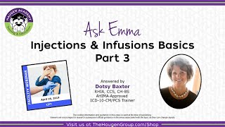 HCGTV: Medical Coding Tips - Injections and Infusions Basics (Part 3)
