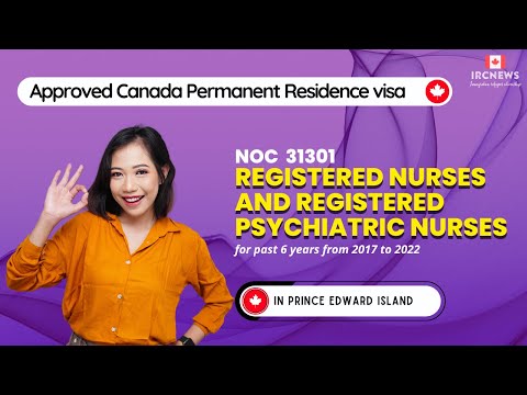 Approved Canada PR visa NOC 31301 Registered nurses  in PEI for 6 years