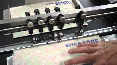 Rotoscore Machine for scoring/creasing, slitting and perforating in one operation