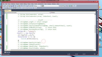 Lesson 27 String Methods Length,Contain,CopyTo,EndWith,StartsWith