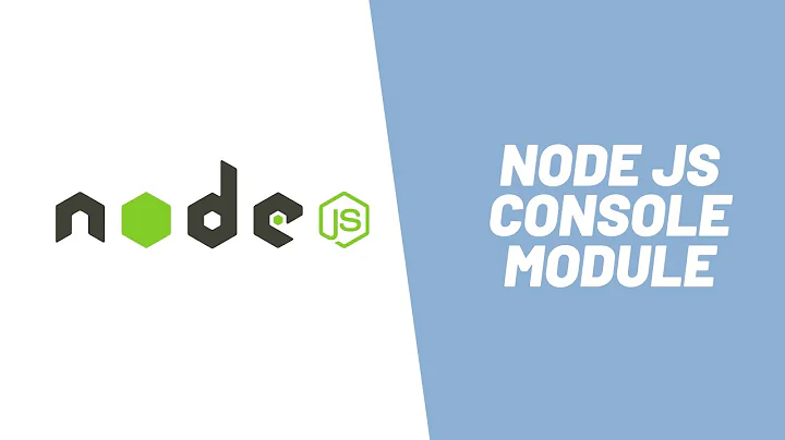 Learn how to use Node Console module ( in 4 mins )