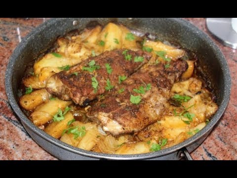 Видео: Колко вкусно е да се пекат свински ребра с картофи