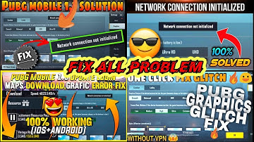 How to Fix Pubg graphic Network connection not initialized,map not download Problem After 1.4 Update