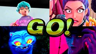 BABY SAJA VS RUMI VS DERPY TIGER VS JINU TILES HOP