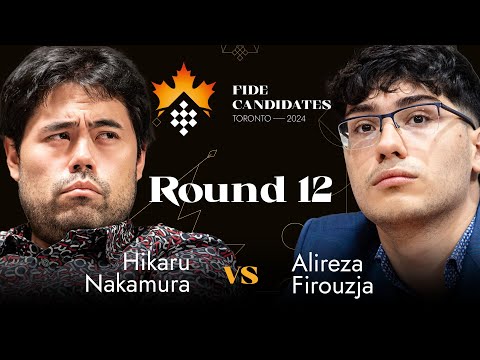 Round 12 | Hikaru Nakamura vs Alireza Firouzja | FIDE Candidates 2024