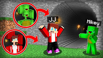 JJ and Mikey Found TUNNEL with SIREN HEAD in Minecraft Challenge - Maizen