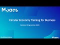 Modos circular economy training taster webinar 28 8 20