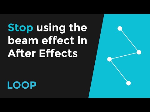 Stop using the beam effect to connect objects with lines in After Effects