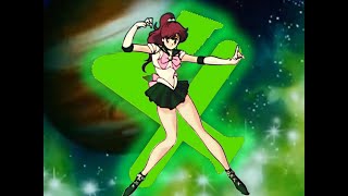 Sailor Jupiter Transformation Jupiter Planet Power  Sailor Moon Crystal Version fanmade