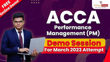 ACCA Performance Management Demo Session | ACCA PM Online Classes | ACCA Online Coaching in India