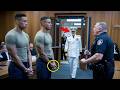 Corrupt Cop Arrests Two Black Navy SEALs, Panics When Their Admiral Enters The Courtroom