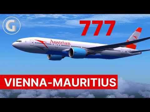 FSX | Austrian Boeing 777-200ER (LR) from Vienna to Mauritius