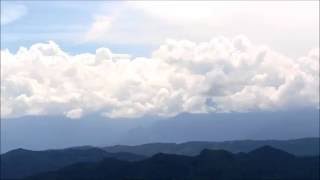 2016 08 03 1330~1450 北アルプス南部~北部 積乱雲発達直前 パン動画