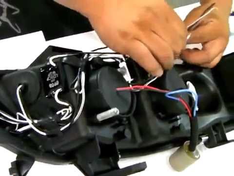 How To Install Halo Headlights | Wiring of Spec-D Halo Headlights - YouTube