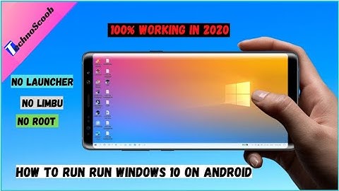 How To Use Windows 10 In Android (HINDI) | No Limbu, No Root, No Launcher | Run windows 10 on mobile