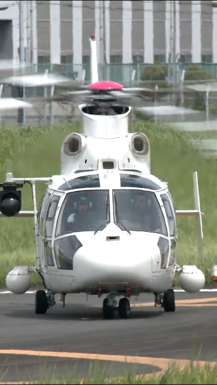 Eurocopter AS365:565 Dauphin 2:Panther JA02EX Takeoff 3