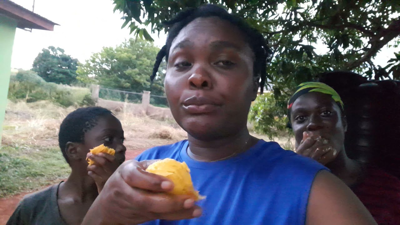 Eating stringy mango🥭😋//common  mango