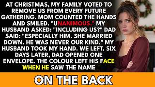 My Family Called My Husband Beneath Us and Voted Us Out—Until Dad Read the Inscription on the Flask