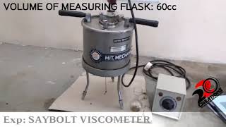 RED WOOD viscometer & SAYBOLT viscometer experiment
