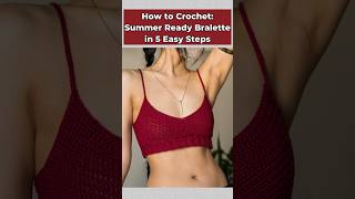 Dont miss out on this easy Summer Bralette pattern #crochet #crochettutorial #summerfashion