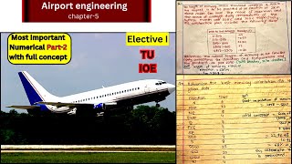 Airport Engineering Chapter 5 |Most Important Numerical with full Concept| TU IOE Elective I|Part-2 